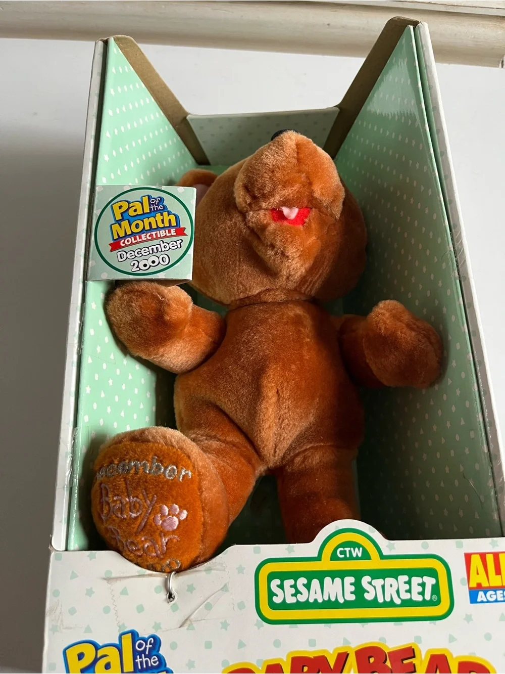 New Sesame Street Pal of the Month Baby Bear December 2000 Fisher-Price vintage